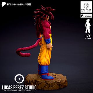 Figura Goku SSJ4 Daima - Resina