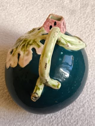 ANTIGUO BOTIJO  ESMALTADO PORCELANA FORMA SANDÍA