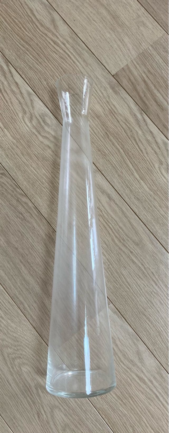 Jarrón cristal transparente