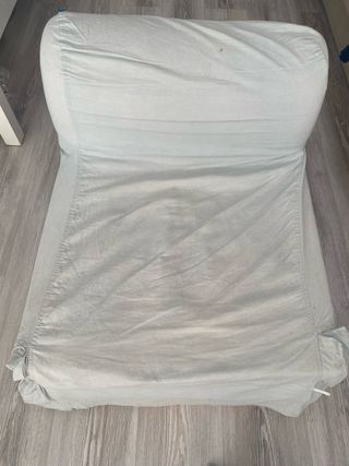 Puff cama infantil - Azul Gris