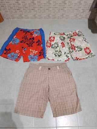 Set 3 costume uomo 46-48 bermuda pantaloncini mare