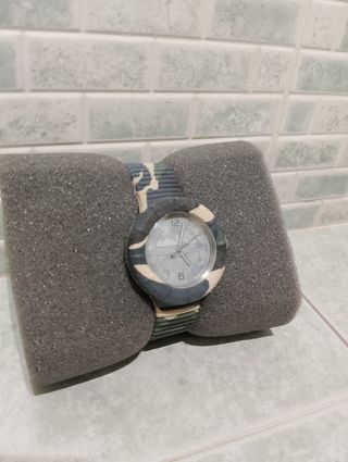 Orologio polso Hip Hop mimetico nuovo uomo donna
