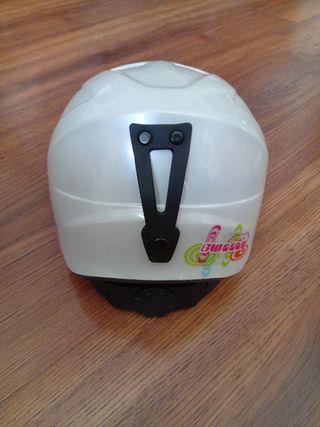 Casco esquí niño blanco