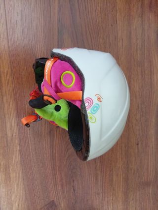 Casco esquí niño blanco