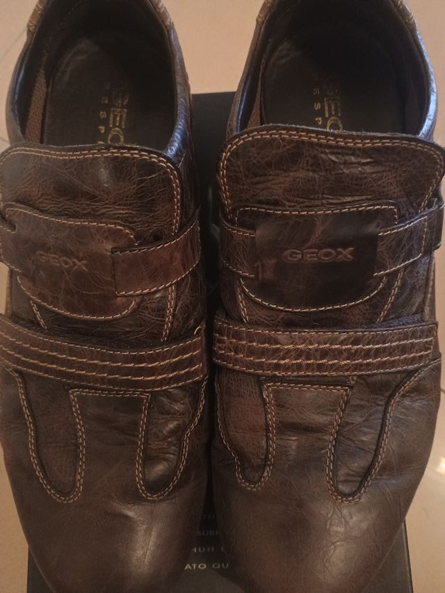 Zapatos GEOX Respira Piel Marrón - Talla 46