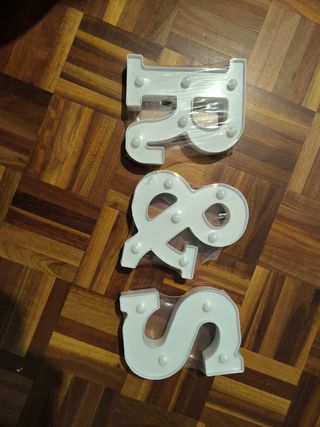 Letras R&S boda decorativas  