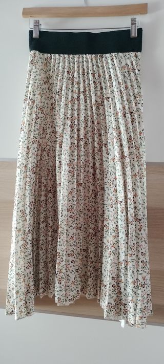 Falda plisada floral