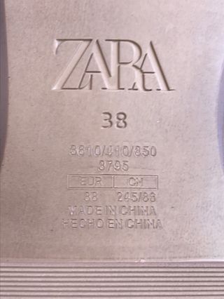 Sandálias Zara brancas nº38 - Novas