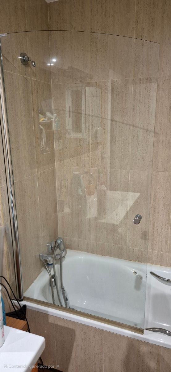 Mampara bañera fija - Cristal sin decoración.