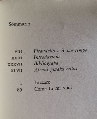"Lazzaro, come tu mi vuoi"