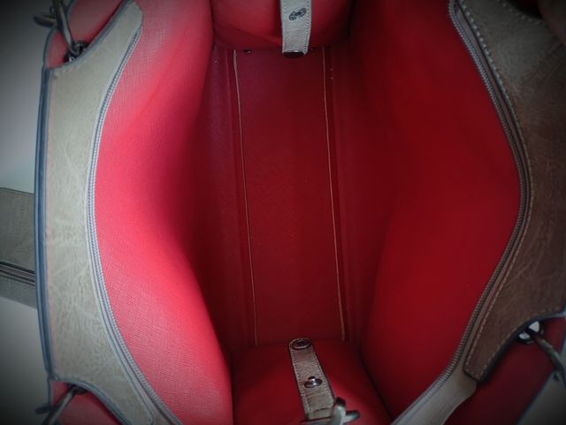 Borsa donna grigio/marrone 