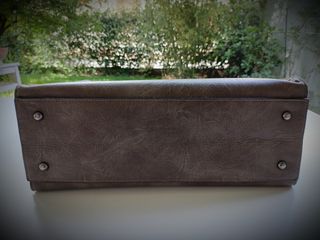 Borsa donna grigio/marrone 