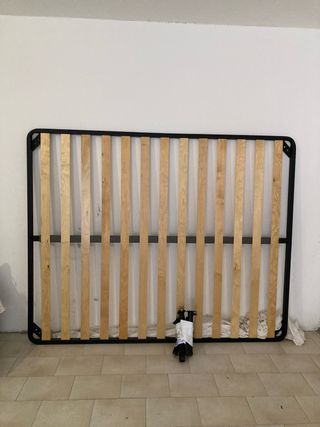 Rete letto doghe legno metallo