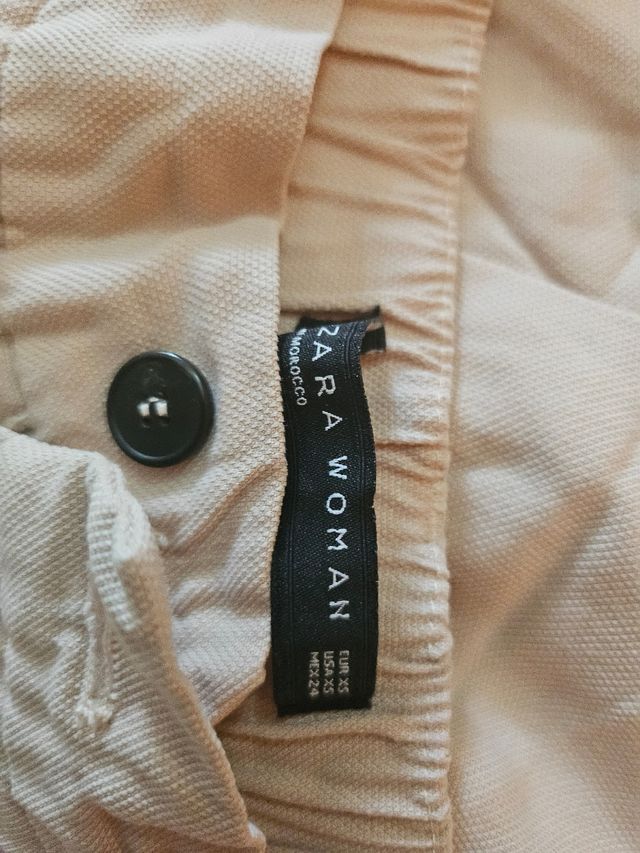 Pantalones beige - tiro alto