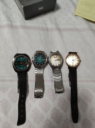4 Relojes Vintage - Leenex & otros