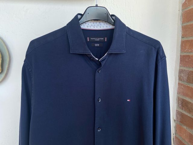 Camicia Tommy Hilfiger blu uomo