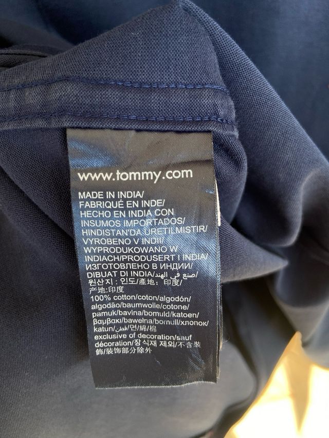 Camicia Tommy Hilfiger blu uomo