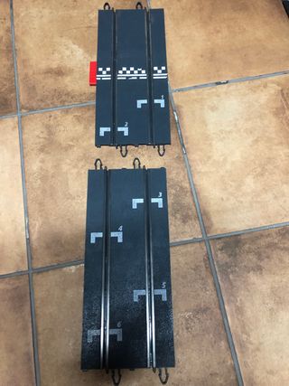 Scalextric: 2 tramos pista coche carreras