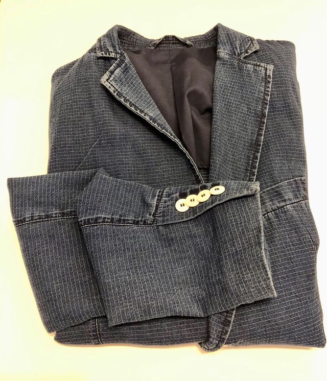 Americana vaquera azul