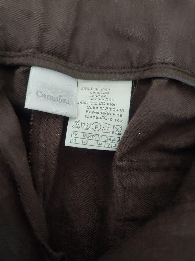 Completo pantalone giacca marrone tg.44