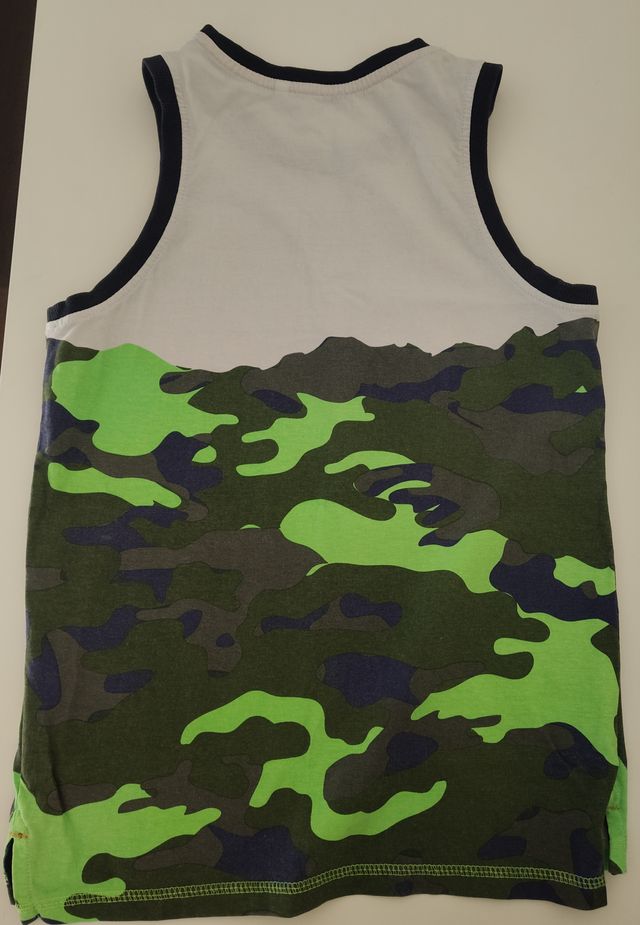 Canotta bambino, verde mimetico Original Marins