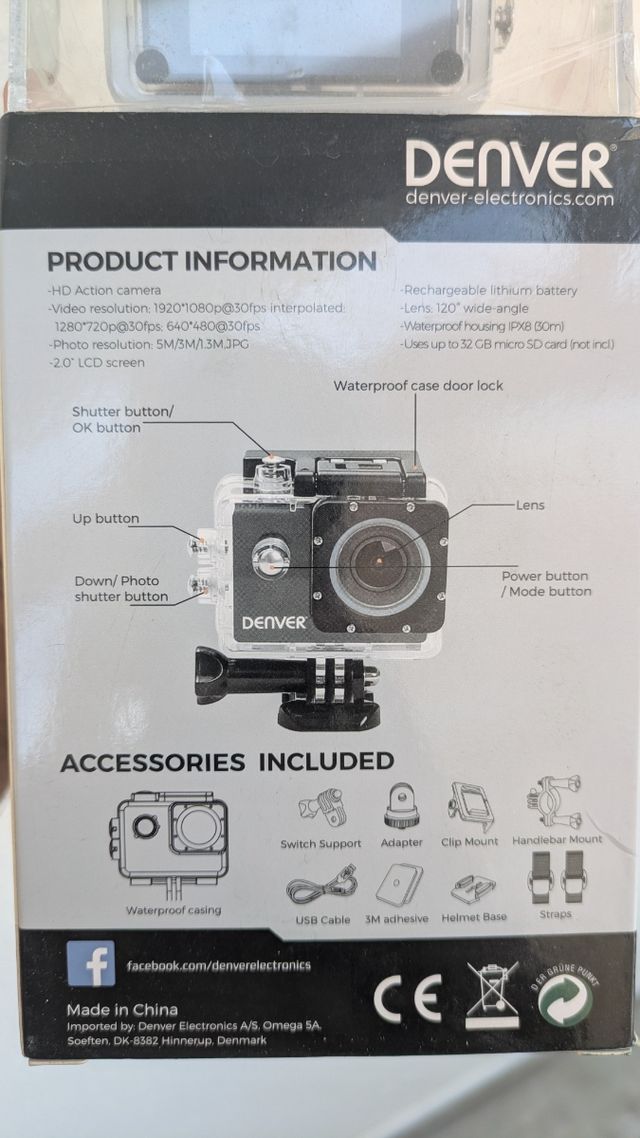 Câmera Denver ACT-1015 HD