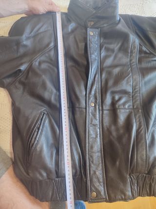 Cazadora piel caballero - Talla L