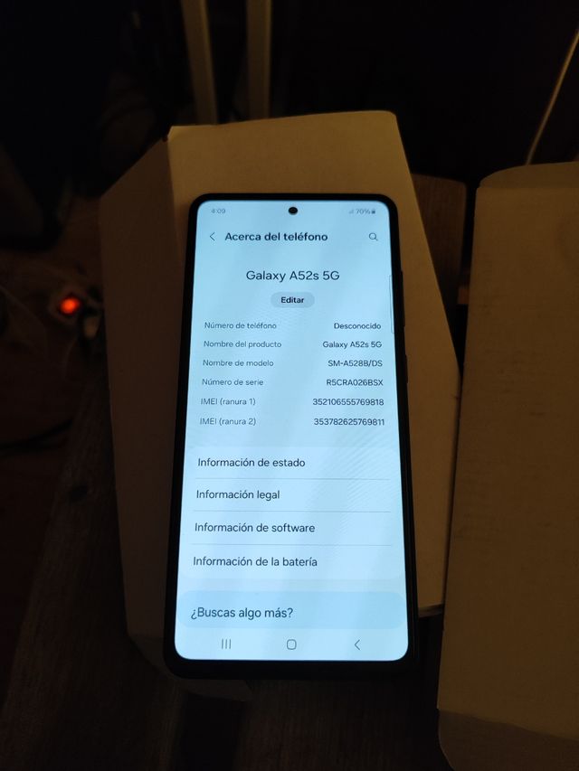 Samsung Galaxy A52s 5G - Negro