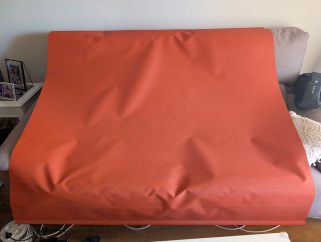 Estor enrollable naranja 2uds.