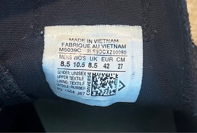 Converse negras - zapatillas