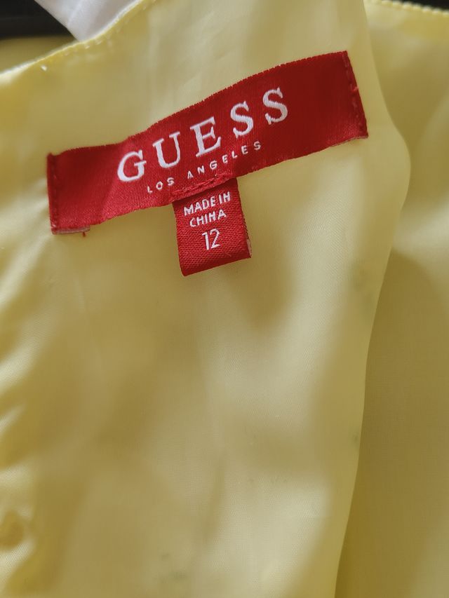 Vestito bimba cerimonia, giallo fiori