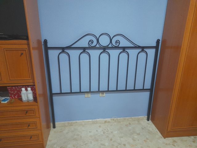 Cabecero forja negro 1,45cm
