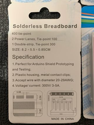 5 Protoboards sin soldar