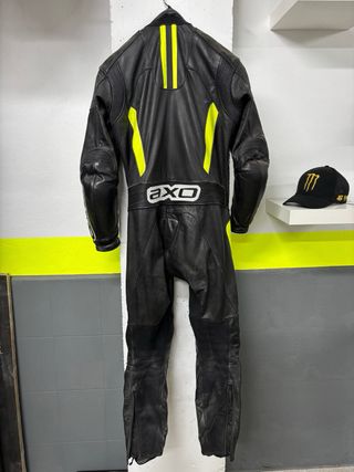 Mono moto AXO piel negro/amarillo