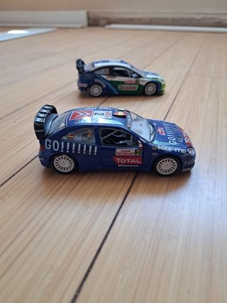 4 Coches Rally Miniaturas