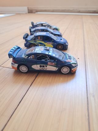 4 Coches Rally Miniaturas