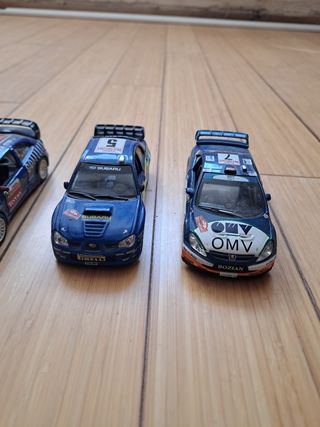 4 Coches Rally Miniaturas