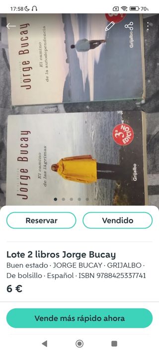 Lote de 7 libros Jorge Bucay