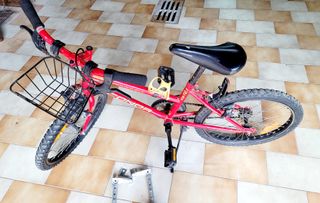 Bicicleta niño/a robusta + ruedas