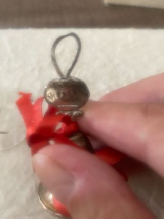 3 Campanelle Argento Natale Vintage