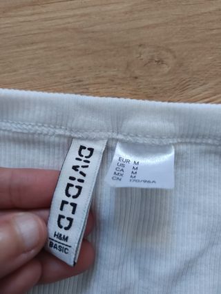 Crop top blanco H&M - Talla M
