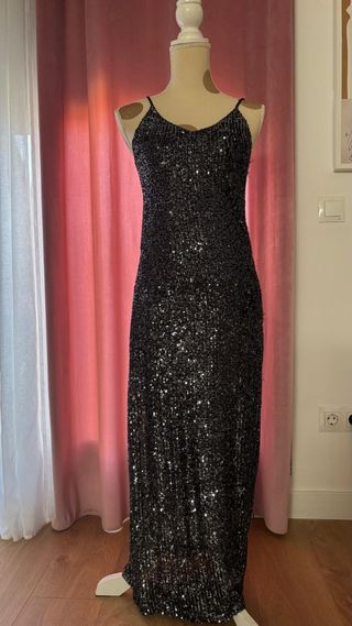Vestido lentejuelas fiesta talla S