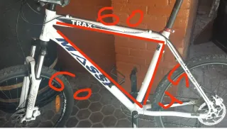 Bicicleta montaña blanca