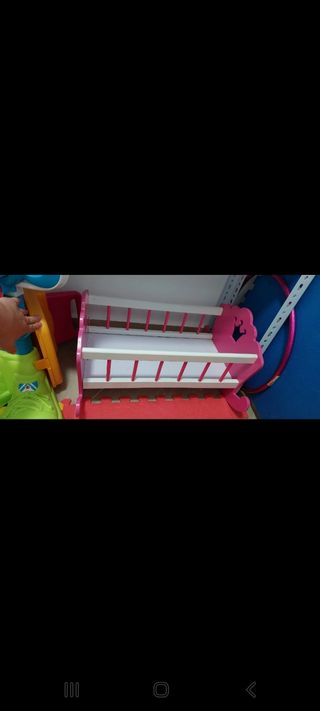 Cuna bebé juguete rosa