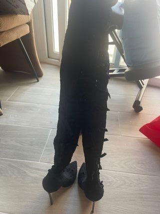 Botas altas Casadei Blade negras