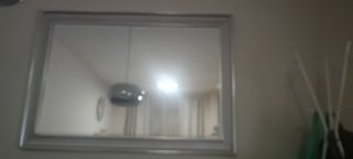 Espejo rectangular plata