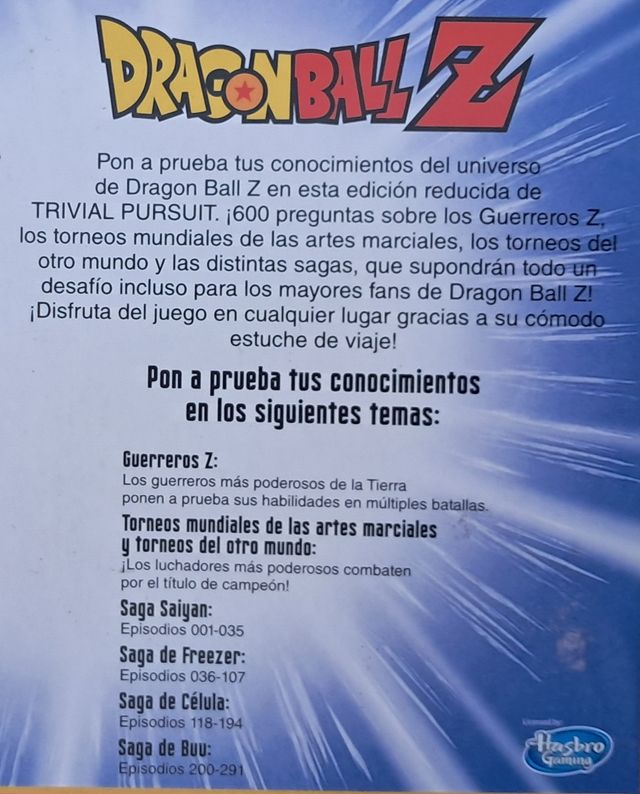 DRAGON BALL Z TRIVIAL PURSUIT