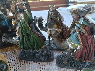 Portal Belén antiguo + figuras