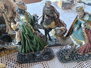 Portal Belén antiguo + figuras