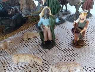 Portal Belén antiguo + figuras